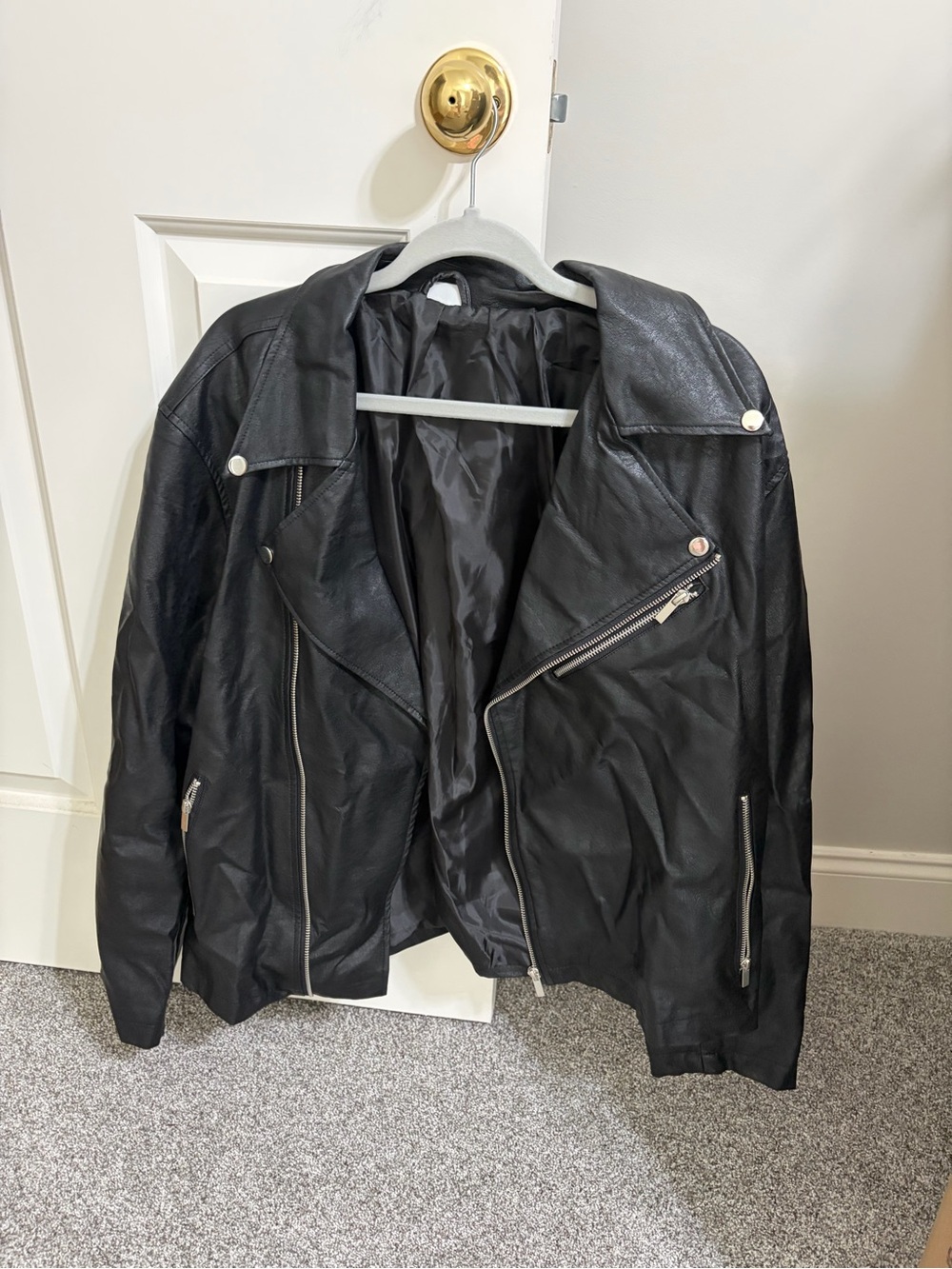 Spirit Halloween T bird Greaser faux leather jacket